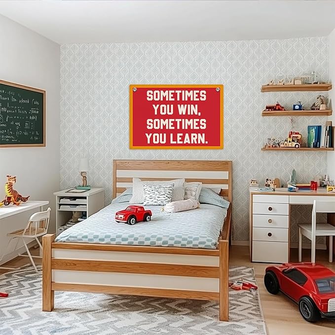 Inspirational Banner, Motivational Wall Decor, Positive Affirmations Wall Hanging, Vintage Banner Flag, Wall Flag Home Living Room Classroom Office Decor, Banner for Room