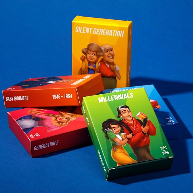 QUOKKA OK Boomer Family Generation Game Volume II - Board Game for Family Night - Trivia Card for Adults and Families - Fun Party Millennials vs Boomers for Ages 15+