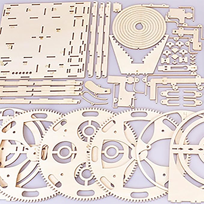 3D Puzzle Marble Run for Adults Stem Projects for Kids Wooden Engineering Puzzle Kit Science Project Kits Wood Mechanical Building Puzzles DIY Mode Kits