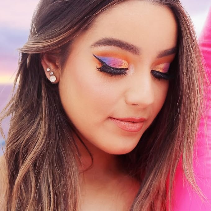 24 Shades Eyeshadow Palette - Festive Luxury Vibrant Bold Full-Color Pigment Long Lasting Matte Shimmer Eye shadow Palette (Malibu)