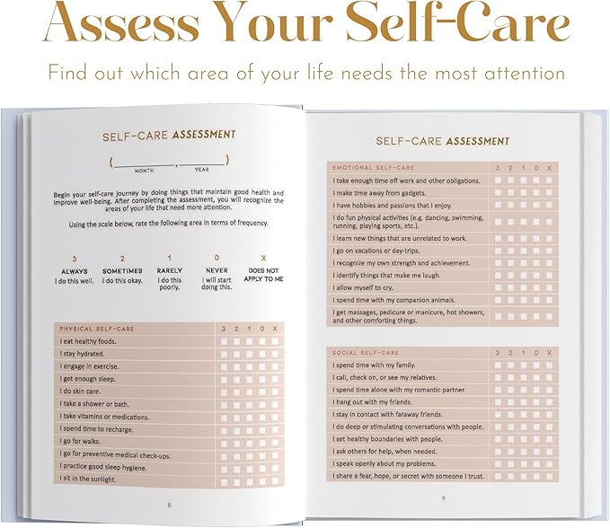 Self Care Planner by epic self - Undated Wellness Planner, 48 Weeks - Self-Love, and Habit Tracker for Women - Prioritize Your Well-being in 2024 - Daily & Weekly Reflection Pages