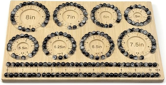 Petoysoso Bead Boards for Jewelry Making, Bamboo Beading Board for Jewelry Bracelet Making, Bracelet Bead Board, Bracelet Bead Board for Bracelet, Jewelry Making Supplies,Bracelet 5"to 8"