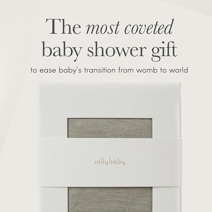 Solly Baby Wrap, Buttery-Soft Baby Carrier Newborn to Toddler 8-25 Lbs., Lightweight & Hands-Free Infant Wrap, Breathable Summer Carrier, Baby Wearing & Postpartum Essential, New Mom Gift, Coastal