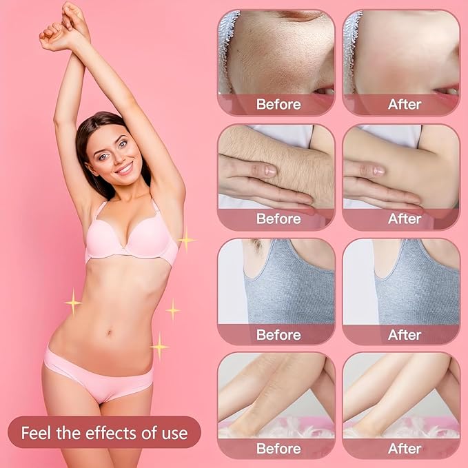 2025 Womens Shaver Dual-Head Bikini Trimmer for Women 2-in-1 Women's Body Shaver USB Charge Waterproof Painless Electric Razors for Silk Skin (Pink)