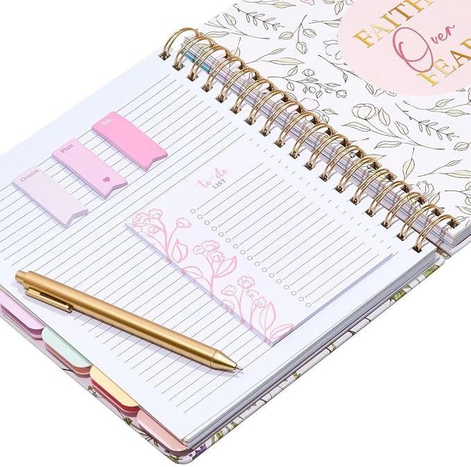 Votum August 2025 to January 2027 Large Back to School Academic Planner- Daily, Weekly & Monthly Organizer with Pens, Stickers, Sticky Notes, and a Sturdy Cover - With God All Things Possible