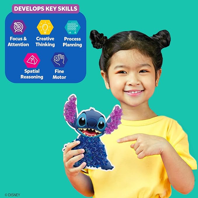 Skillmatics Poke-in Art - Lilo & Stitch Characters, Mess-Free Fun for Kids, DIY Wood Craft Kits, Creative Activity, Gifts for Girls & Boys Ages 4, 5, 6, 7, 8, 9