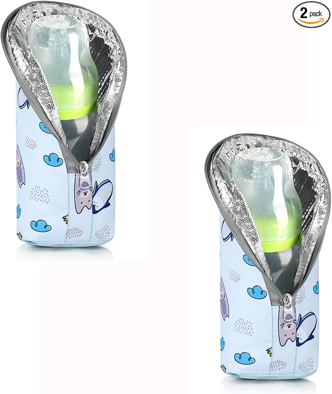 Accmor Baby Bottle Cooler Tote Bags, Insulated Breastmilk Cooler Bag, Nursing Bottle Cooler Warmer Bag for Nursing Mom Daycare Travel