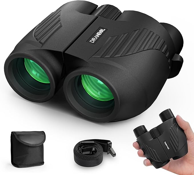 20X25 Small Binoculars for Adults and Kids, Large Eyepiece Binoculars for Bird Watching Easy Focus, Pocket High Powered Opera Glasses for Concert, Cruise Ship, Travel Must Have
