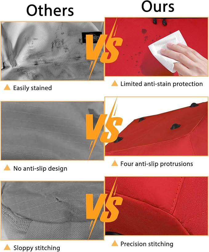 Car Seat Travel Bag for Airplane,Infant Seat Travel Bag with Shoulder Strap,Padded Car Seats Backpack with Reflective Stripes,Large Carseat Carrier Bag Travel Car Seat Cover, Red