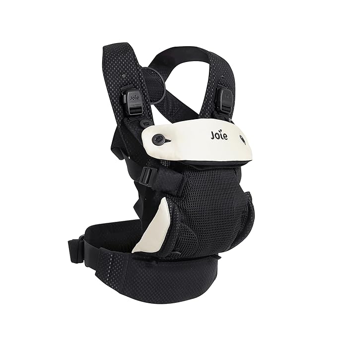 Joie Savvy Lite Air 3-in-1 Baby Carrier – Lightweight, Ergonomic Baby Carrier with 3 Carry Positions, Breathable Fabric, Padded Straps, and Lumbar Support (Jet)