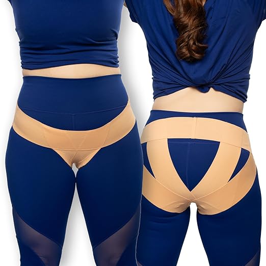 Women's Pelvic Support Belt ― Uterus Girdle for Prolapsed Bladder | Postpartum Recovery | Pain Relief | Low Waist - BEACH SAND - XX-Large