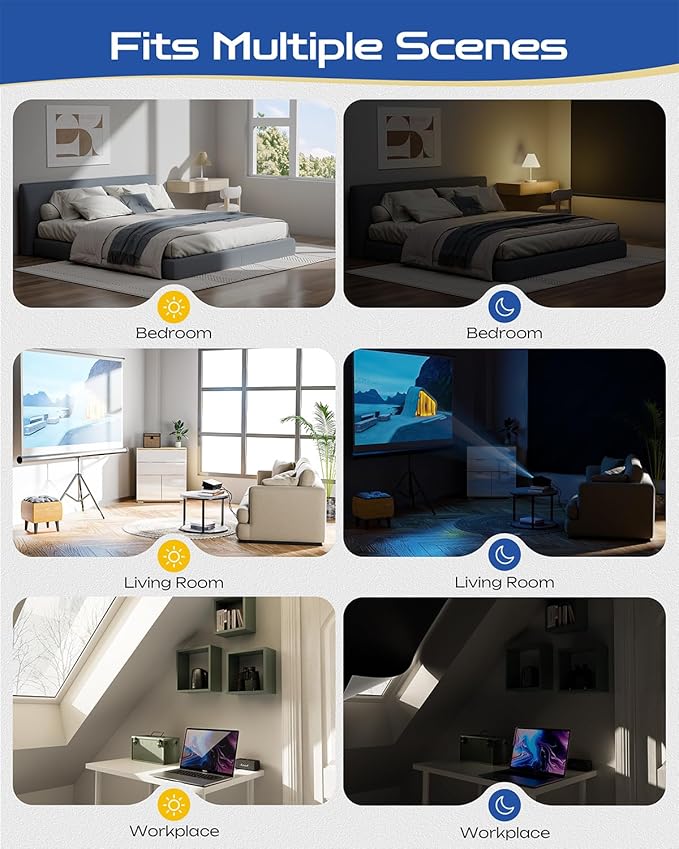 39" W x 48" L 100% Portable Blackout Curtains, Total Darkness No-Drill Black Out Window Cover,Temporary Blackout Shades with Hook & Loop Tape, for Bedroom, Nursery, Dorm, Travel (Black)