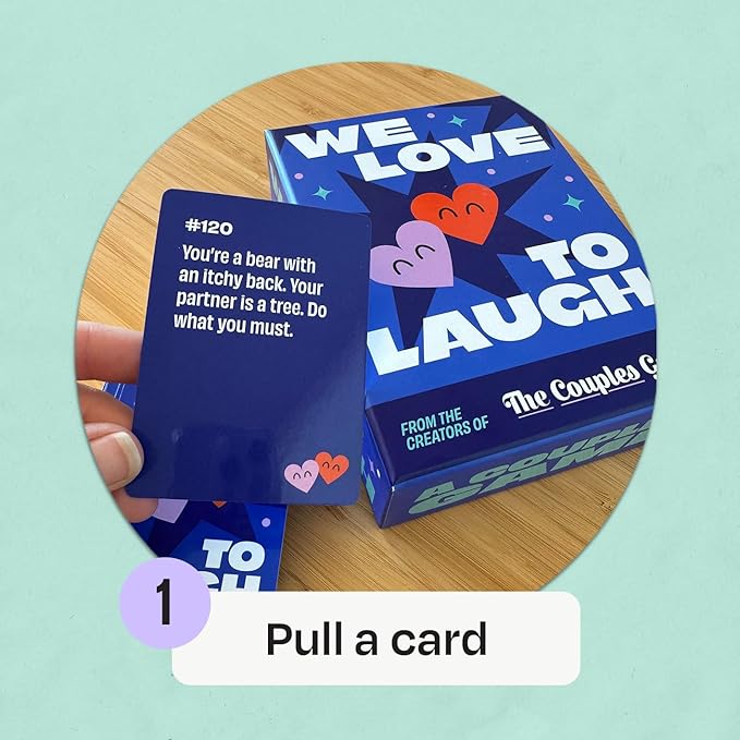 We Love to Laugh [Couples Game for 2 Players | Hilarious Relationship Card Game for Date Night, Anniversaries, Game Night | Couples Gift Idea, Don’t Laugh Couples Edition, Try Not to Laugh Game]