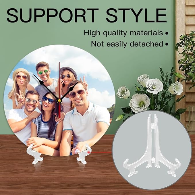 Generic Custom Clocks for Walls Personalized Clocks with Picture Customize Gifts for Kitchen Bathroom Home Family Friends Gifts, 12inch-30cm