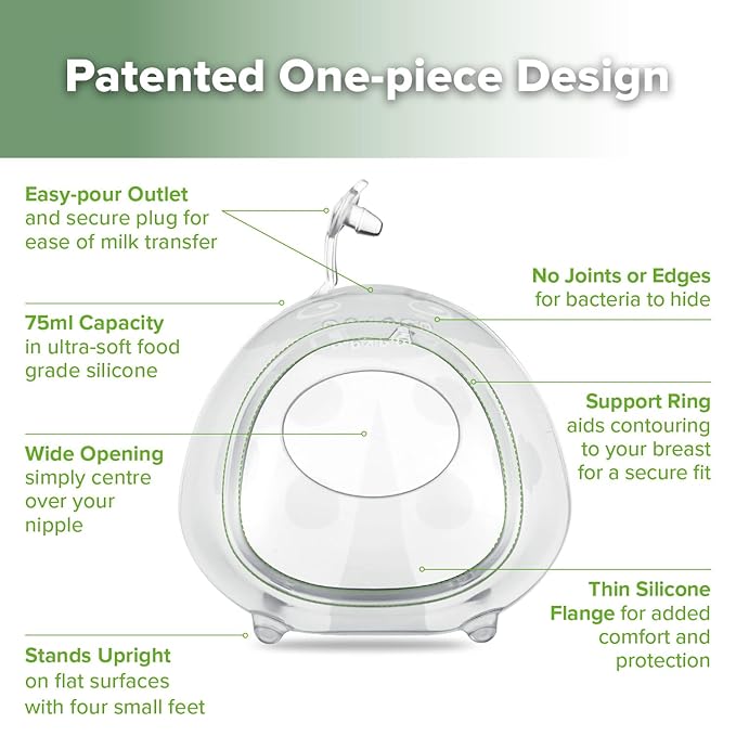 haakaa Ladybug Milk Collector Wearable Milk Collector Ladybug Breastmilk Collector Breastfeeding Milk Catchers Breast Milk Savers 2.5oz/75ml 2 PCS