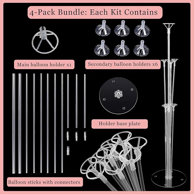 25th Birthday Decorations for Women - 56pcs Rose Gold Happy 25th Banner, Rhinestone Crown & Sash, Cake Topper, 40 Balloons, 3D Butterflies & 4 Balloon Stands (25)