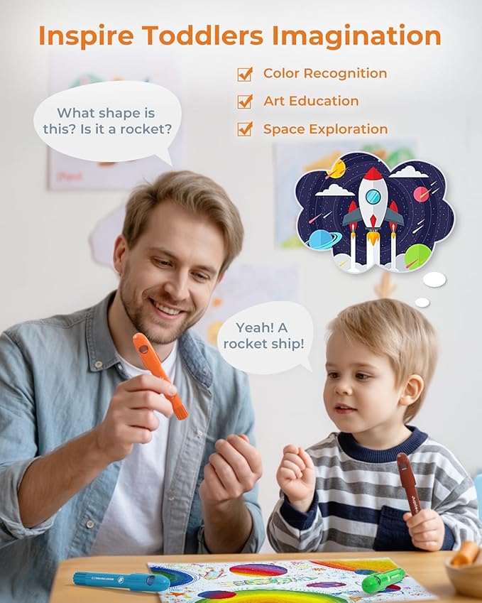 24 Colors Twist Crayons for Toddlers 1-3, Non-Toxic Washable Crayons for Ages 4-8 with Storage Bucket, Ultra-Silky and Easy to Hold Art Supplies, Ideal Coloring Gift for Boys and Girls