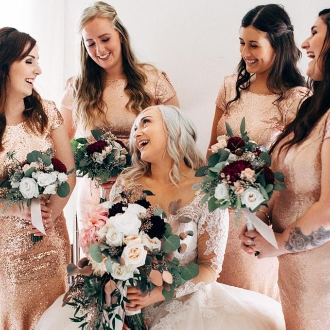 Bridesmaid Proposal Gifts Letter Cosmetic makeup bag bulk for Wedding Party Favors Bachelorette party decorations Toiletry Organizer Bag Makeup Case Gift (6, Black)