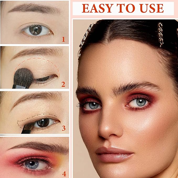 12 Color Naked Eyeshadow Palette,Matte Earth Color Eyeshadow,Natural Nude Eyeshadow Palette,Professional Waterproof and Smudge Proof Eye Shadow Palette Kit,Eye Makeup Set for Women（A）