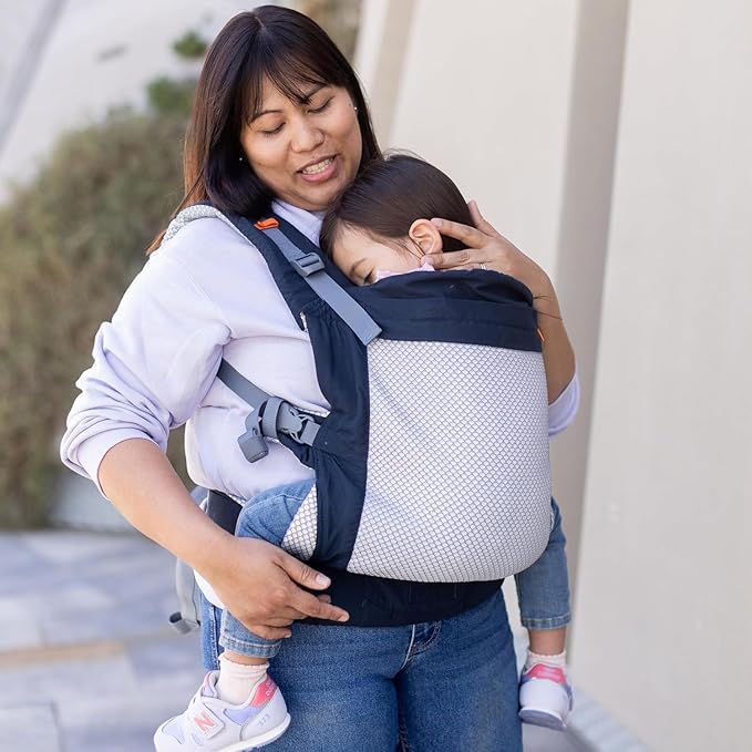 Beco Toddler Carrier - Breathable 3D Mesh Front-Carry & Backpack Style Carrier with Tall Supportive Back and Ergonomic Extra-Wide Seat for Children from 18months (20-60 lbs) - Navy