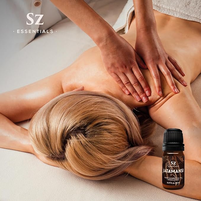 Jatamansi Essential Oil aka Spikenard - 100% Pure & Undiluted - Extracted from Nardostachys Jatamansi - Strong & Powerful Scent with Earthy Overtones - Therapeutic Grade - 0.17oz