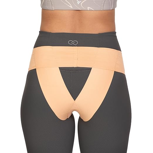 Patented Pelvic Orthotic Support Belt For Women ― Uterus Girdle for Prolapsed Bladder, Vulvar Varicosities, Postpartum Recovery, Symphysis Pubis, Dysfunction | Low Waist - BEACH SAND - M