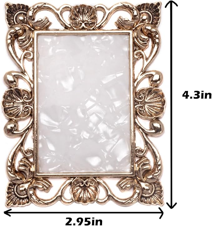 2 Pcs Nail Art Palette Nail Mixing Palette Polish Color Mixing Plate Golden Edge Nail Holder Display Board Heart Shape Cosmetic Mixing Tools (Gold)