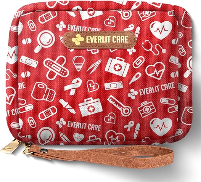 EVERLIT Care Rescue Pack | Family-Friendly First Aid Kit for Kids with 200 Pcs Medical Supplies | Travel-Friendly Compact Storage Bag for Home, Car, Travel, Camping, Adventure (Original)