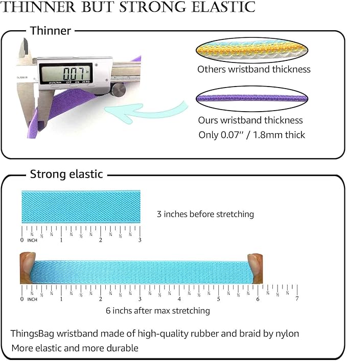 4 Pack Airtag Bracelet for Kids, AirTag Holder with Adjustable Stretchy Nylon Watch Band, Anti-Lost Apple Air Tag Case Loop for Child, Toddler, Wallet, AirTag Wristband Kids (Black)