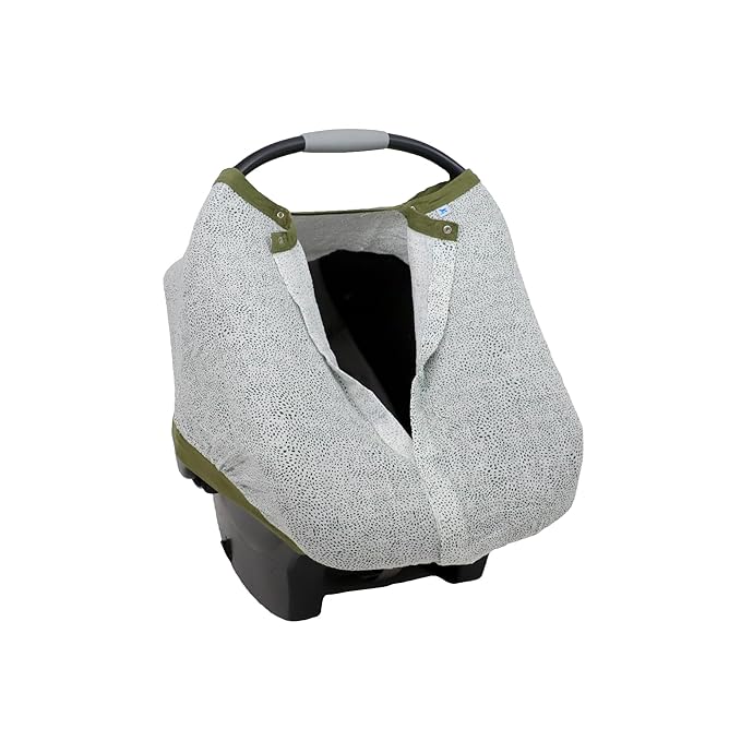 Little Unicorn Breathable Car Seat Canopy | Magnetic Closure Cover & Universal Fit | Protection & Privacy for Baby (Green Seed)
