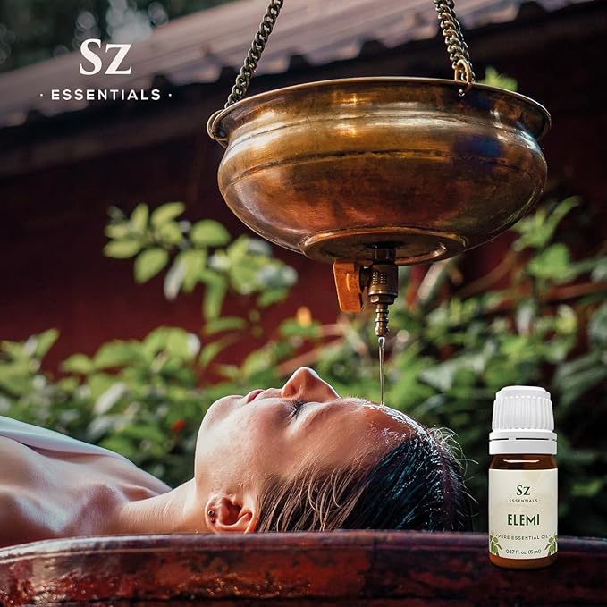 Elemi Essential Oil (Canarium Luzonicum) - 100% Pure and Undiluted - Fresh, Citrusy & Spicy Scent with Subtle Balsamic and Peppery Undertones - Therapeutic Grade & Vegan -0.17 oz (5ml)