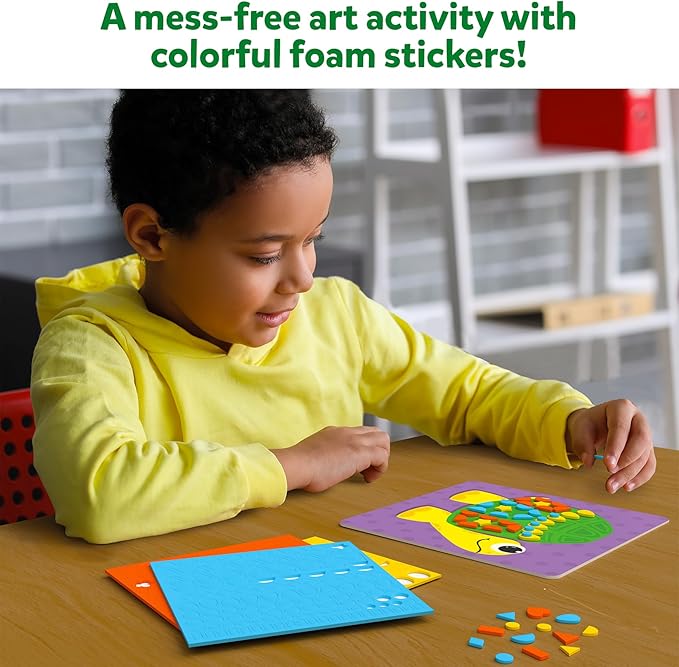 Skillmatics Foam Sticker Art Activity - Animals, Mess-Free Fun for Kids, 800+ 3D Foam Stickers, DIY Felt Craft Kits, Gifts for Boys & Girls Ages 3, 4, 5, 6, 7