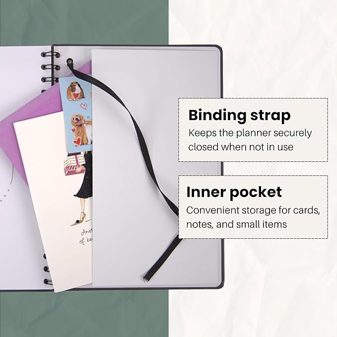 Undated Monthly Planner 2025-2026 - 18 Month Calendar Planner Book for School, Office and Home - Hardcover Blank Planners for Goals, Tasks and Dates - B5 Beige