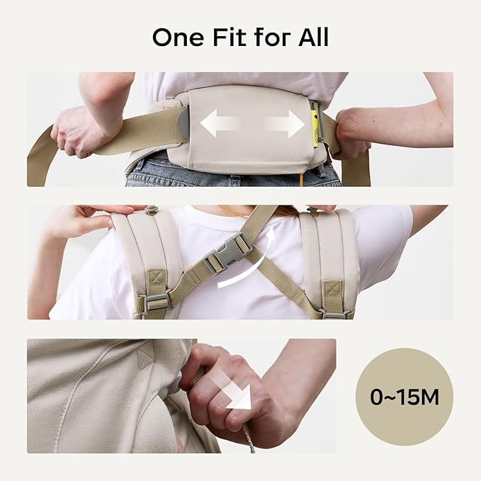 Bc Babycare CocoonGo Baby Carrier – CloudTouch Soft & Ergonomic Baby Carrier for 7–44 lbs | Easy to Wear, Adjustable Fit, Travel-Ready, Machine Washable (Black)