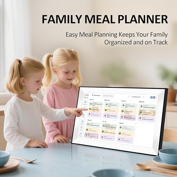 15.6" Digital Calendar Wall Planner,Touchscreen Interactive Display for Family Schedules, Achievement Rewards, Meal Planning,Digital Picture Frame, FHD 1080p Wall-Mountable Home Hub