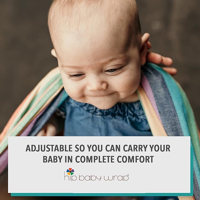 Hip Baby Wrap Ring Sling Baby Carrier for Infants and Toddlers - Beautiful, 100% Soft Cotton Baby Wraps Carrier for Babies 8-35 lbs - Perfect Baby Shower Gifts Moms and Dads - Nursing Cover (Spring)