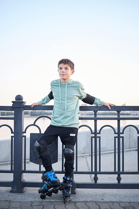 2PM SPORTS Vinal Girls Adjustable Flashing Inline Skates, All Wheels Light Up, Fun Illuminating Skates for Kids Men Adult Women and Boys