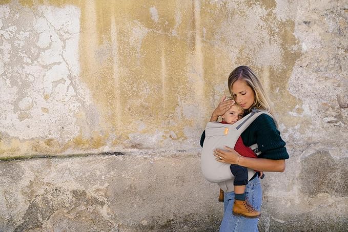 Beco Toddler Carrier with Extra Wide Seat, 100% Cotton - Backpack Style and Front-Carry, Lightweight & Breathable, Toddler Sling Carrier 20-60 lbs (Ecru)