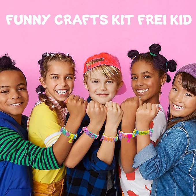 Art & Craft Kits for Kids, DIY Friendship Bracelet Making Kit for Girls, Jewelry Making with Charm & Stickers, Birthday Gifts for Ages 5-12, Toys for Ages 5, 6, 7, 8, 9, 10, 11, 12 Years Old