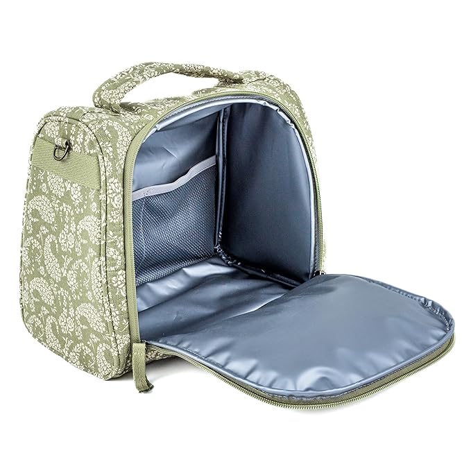 JuJuBe x Sazan Hendrix - New Insulated Bottle Bag, Breastmilk Storage Bag for Baby Bottles, Travel Waterproof Insulated Lunch or Cooler Bag for Nursing, Milk, Snacks, Paisley Floral, Mother's Day Gift