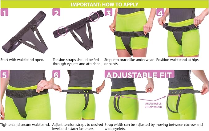 BraceAbility Pelvic Pro - Patented Prolapsed Uterus Support Belt - Women's Brace for Treating Dropped Bladder, Uterine Prolapse, Vulvar Varicosities, Postpartum and Symphysis Pubis Dysfunction (S)