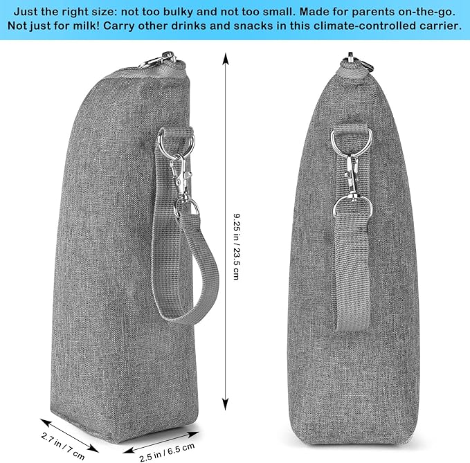 Accmor Baby Bottle Cooler Tote Bags, Insulated Breastmilk Cooler Bag, Nursing Bottle Warmer Bag for Nursing Mom Daycare Travel