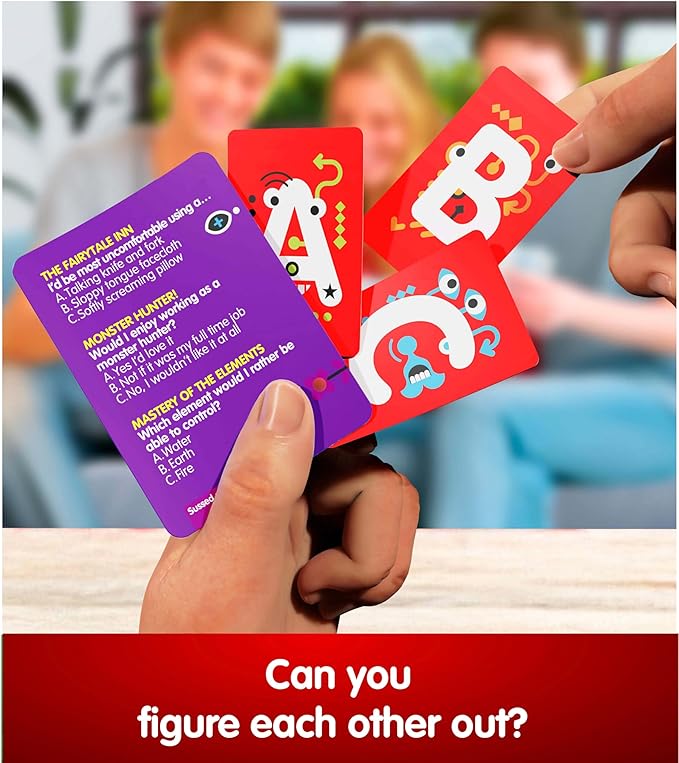 SUSSED Wacky ‘What Would You Do’ Card Game - Fun & Easy Travel Game for Girls, Boys & Tweens - Builds Kids’ Social Skills & Confidence - Purple Pack: Dragons, Space & Magic
