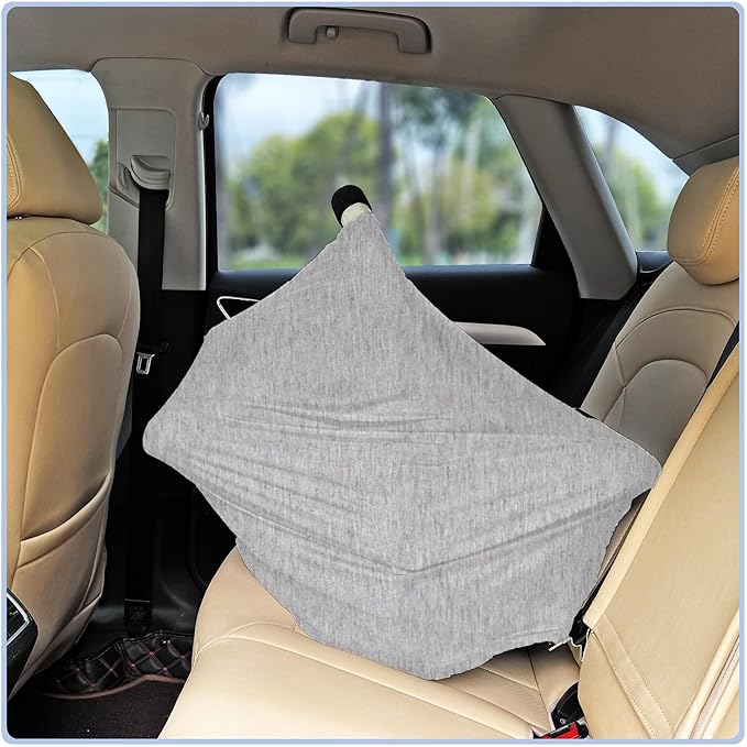 Car Seat Covers Baby - Multi-use Cover Carseat Canopy, Breathable Breastfeeding Cover, Car Seat Covers for Bbies, Boys & Girls Shower Gifts (Knit Grey)