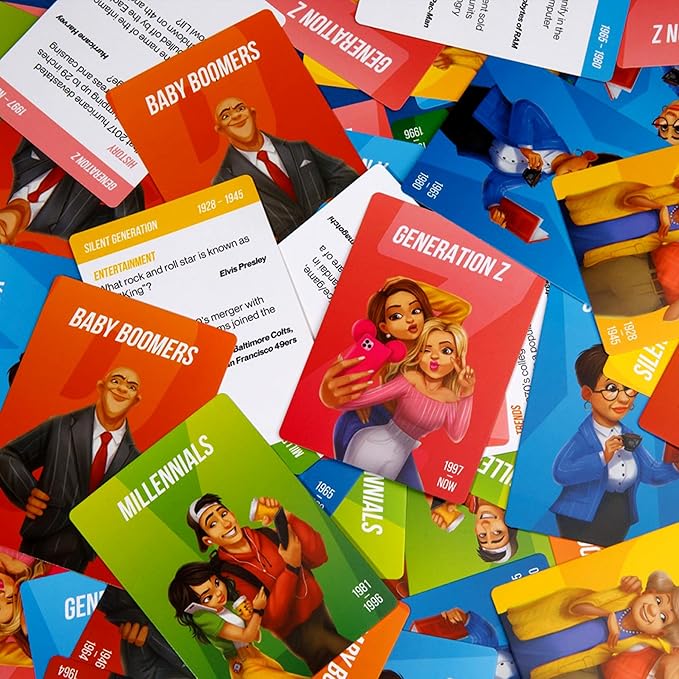 QUOKKA OK Boomer Family Generation Game Volume II - Board Game for Family Night - Trivia Card for Adults and Families - Fun Party Millennials vs Boomers for Ages 15+