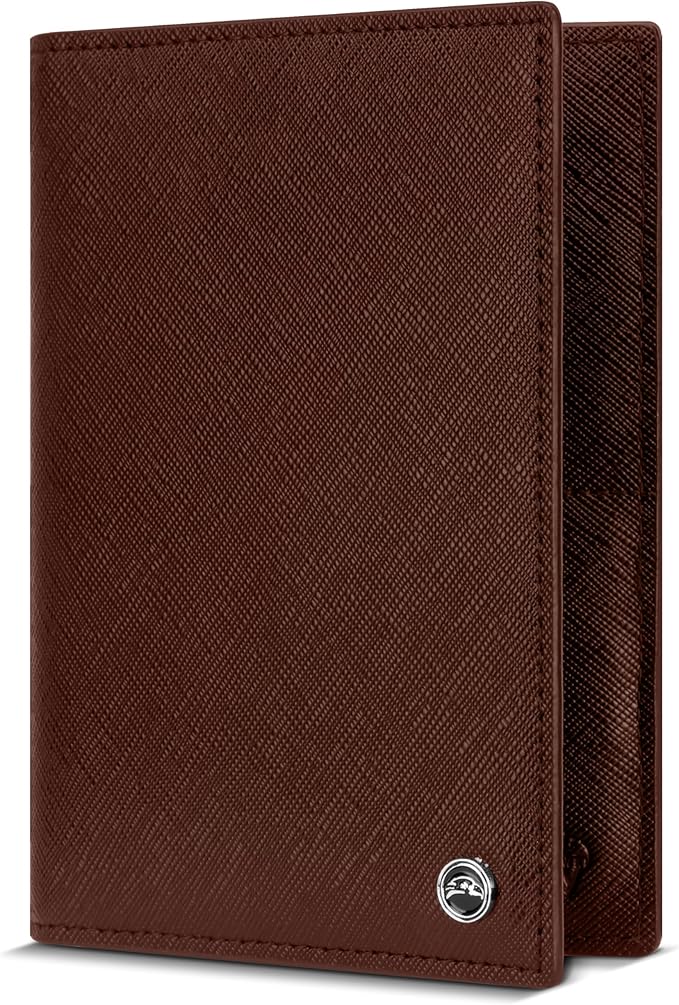 2 Passport Holder - Travel Essentials, RFID Blocking Wallet Credit Card Organiser, Plain Accessories Slim Cover For Men & Women