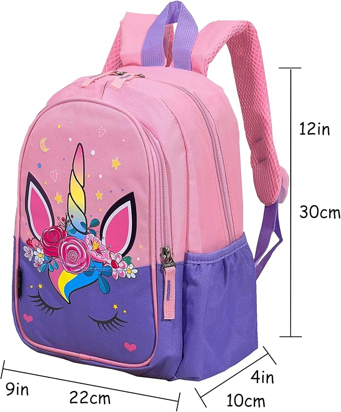 12 Inch Kids Toddler Preschool Travel Backpack Cute Cartoon Daypack