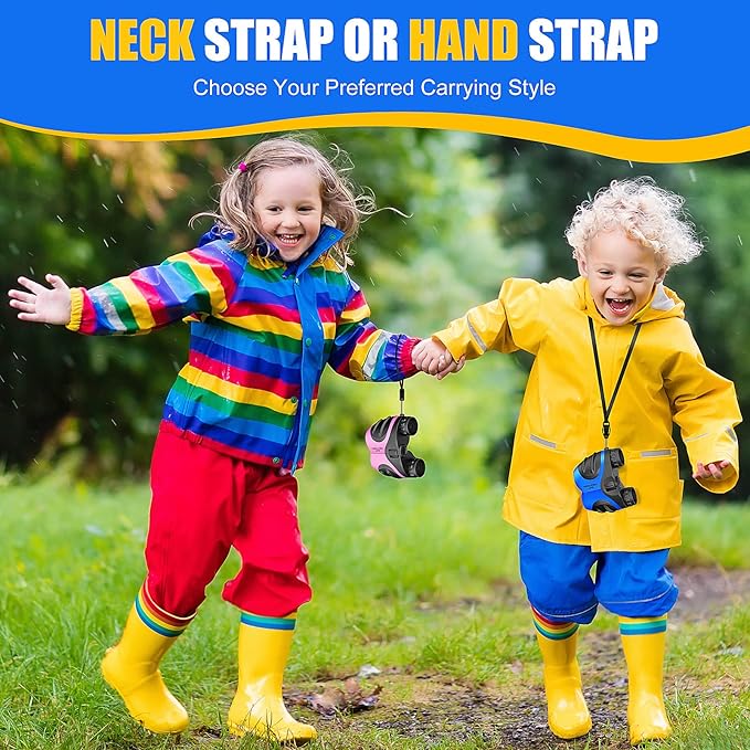 LET'S GO! Binocular for Kids, Compact High Resolution Shockproof Binoculars