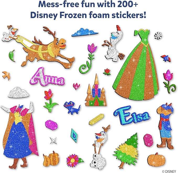 Skillmatics Foil Fun - Disney Frozen, Mess-Free Art for Kids, Craft Kits & Supplies, DIY Creative Activity, Travel Toys, Gifts for Fans of Elsa, Anna, Olaff, Girls, Boys, Ages 4, 5, 6, 7, 8, 9