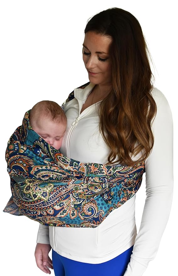 Lite-on-Shoulder Baby Sling Ergonomic, 100% Cotton, Adjustable Baby Carrier